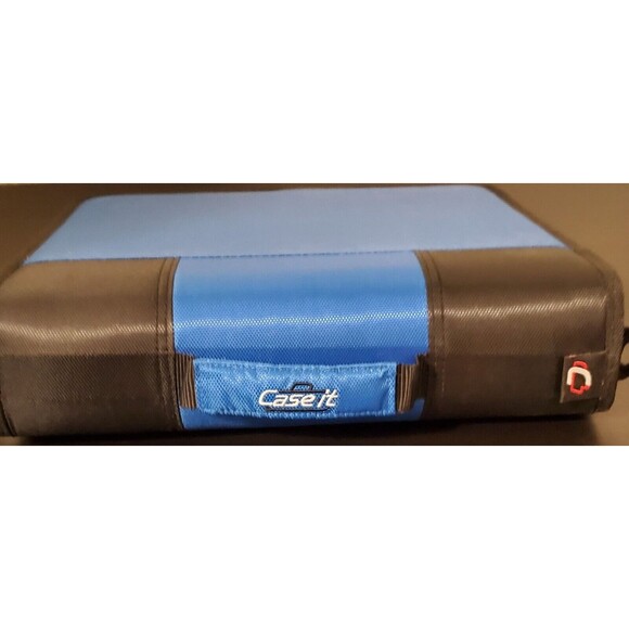 Case it The Dual 2-in-1 Dual Ring Binder 3" Capacity Blue/Black TD-110 - NEW - Picture 5 of 8